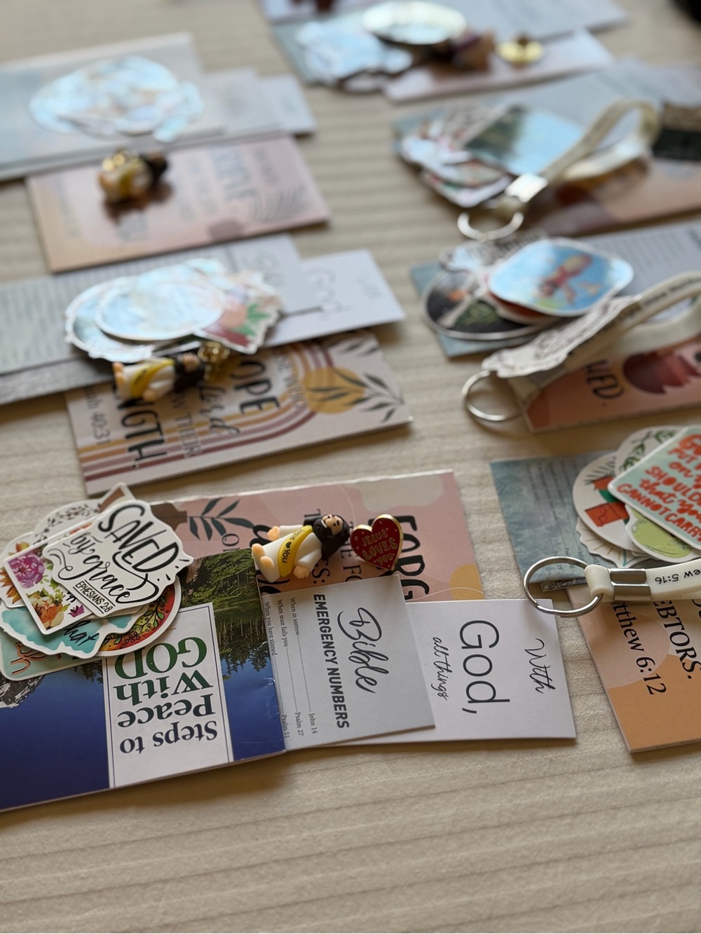Christian Gift Goody Bags, EnamelPins, Stickers, Keychains Etc - Picture 4 of 15
